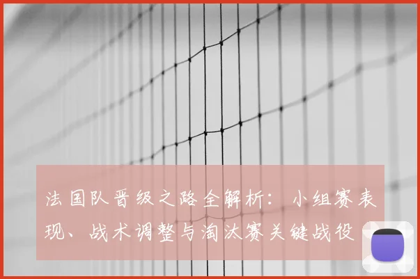 法国队晋级之路全解析：小组赛表现、战术调整与淘汰赛关键战役
