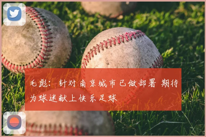 毛彪：针对南京城市已做部署 期待为球迷献上快乐足球